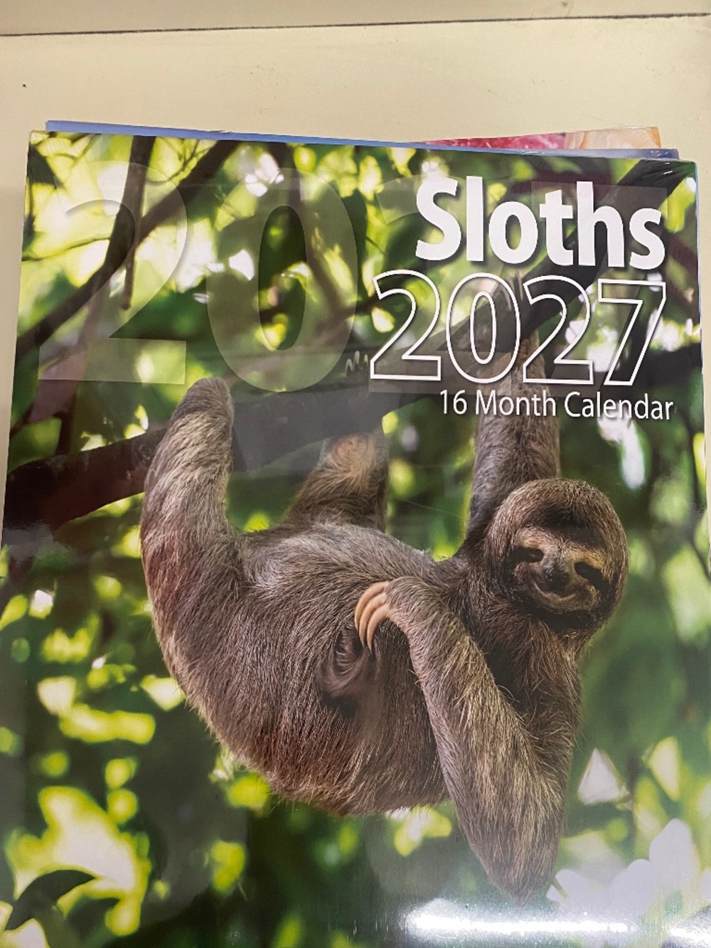 2027 Bachmann Press Sloths Wall Calendar 12x12